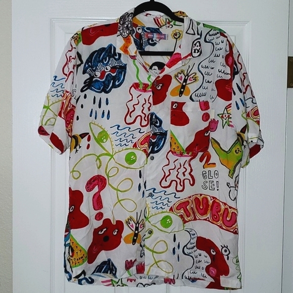 Urban Outfitters Other - Urban Outfitters Men's Doodle Short Sleeve Shirt Size Medium